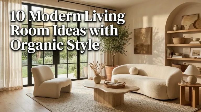 10 Modern Living Room Ideas with Organic Style