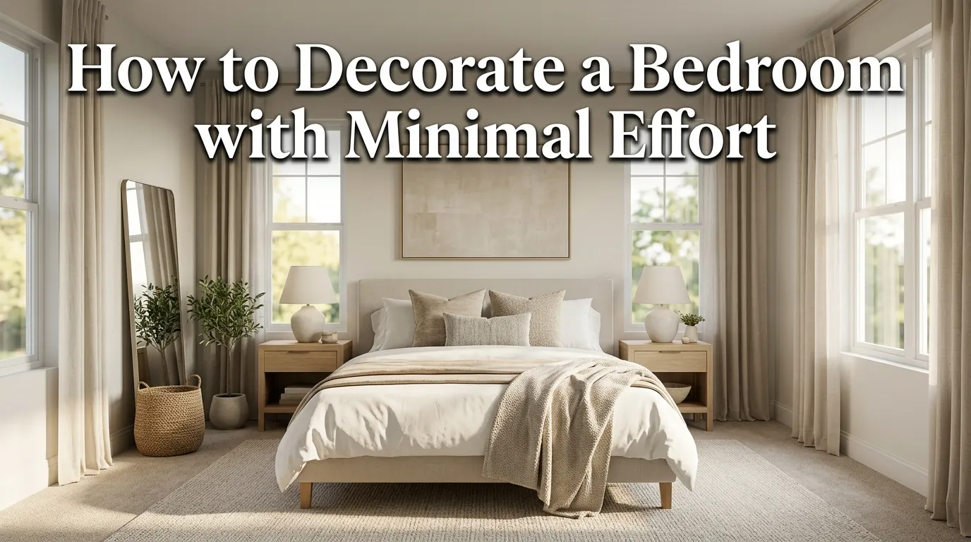How to Decorate a Bedroom with Minimal Effort