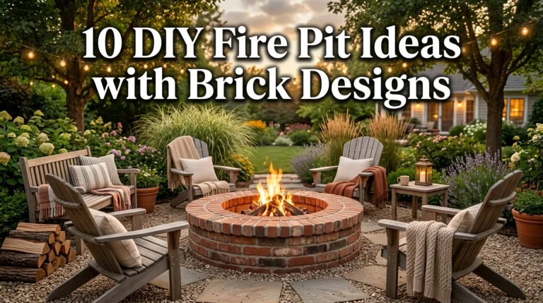 10 DIY Fire Pit Ideas with Brick Designs