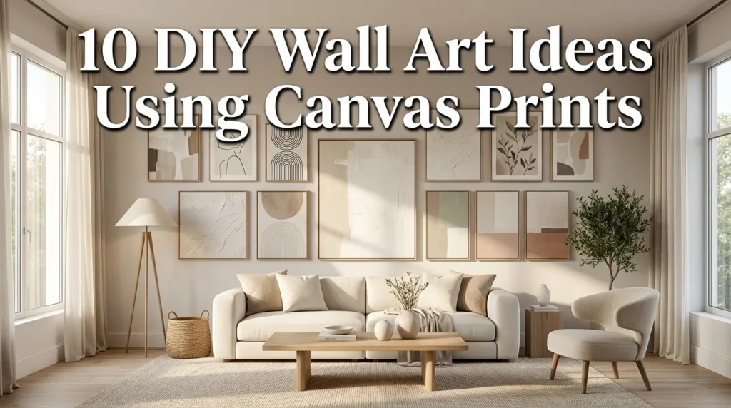 10 DIY Wall Art Ideas Using Canvas Prints