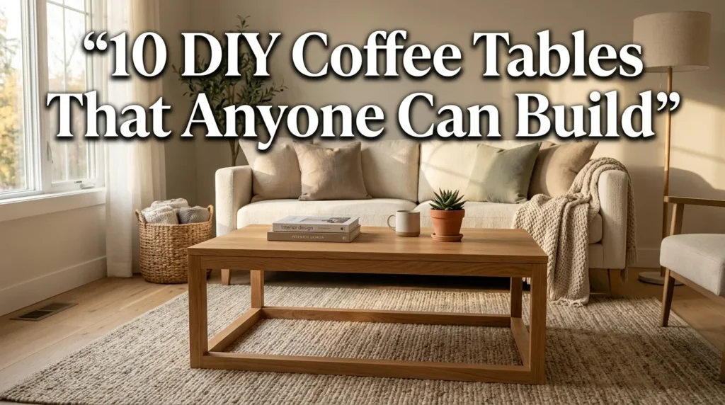 10 DIY Coffee Tables That Anyone Can Build