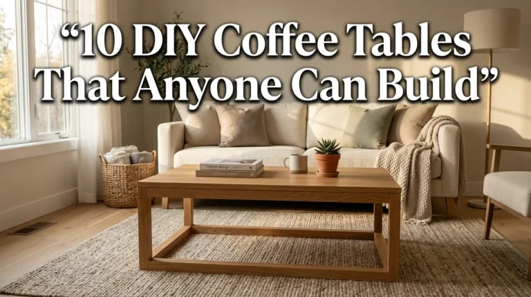 10 DIY Coffee Tables That Anyone Can Build
