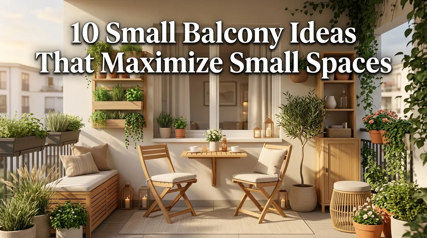 10 Small Balcony Ideas That Maximize Small Spaces