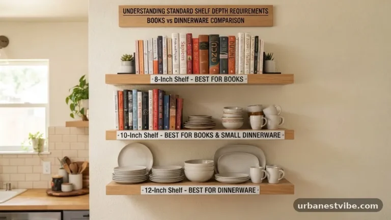 8-Inch vs 10-Inch vs 12-Inch Shelves: Best Depth for Books vs Dinnerware