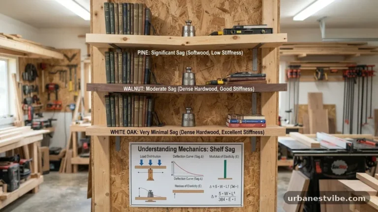 Best Solid Hardwoods (White Oak vs Walnut vs Pine) for Non-Sag Shelves