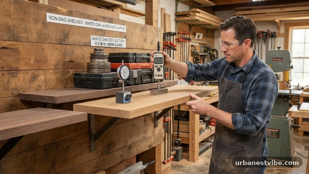Evaluating White Oak for Structural Rigidity - Best Solid Hardwoods (White Oak vs Walnut vs Pine) for Non-Sag Shelves