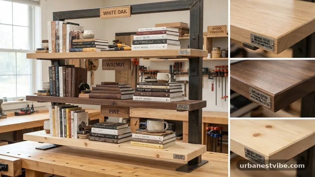 Finishing and Moisture Protection - Best Solid Hardwoods (White Oak vs Walnut vs Pine) for Non-Sag Shelves