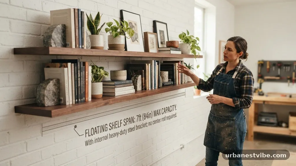 Maximizing Capacity with Smart Design - How Long Can a Floating Shelf Be Before It Needs a Center Support Rod?