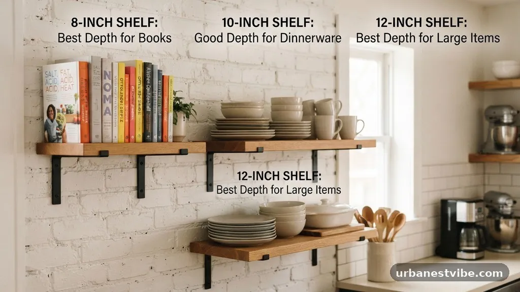 Storage Solutions for Kitchen Dinnerware - 8-Inch vs 10-Inch vs 12-Inch Shelves: Best Depth for Books vs Dinnerware