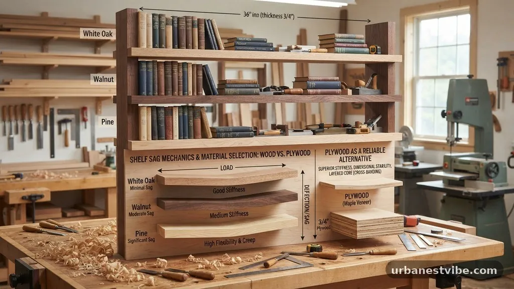 The Role of Plywood as a Reliable Alternative - Best Solid Hardwoods (White Oak vs Walnut vs Pine) for Non-Sag Shelves