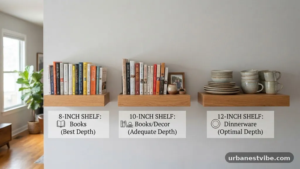 The Role of Shelf Depth in Visual Weight - 8-Inch vs 10-Inch vs 12-Inch Shelves: Best Depth for Books vs Dinnerware